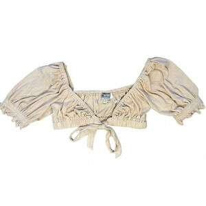 Shareen Collections Australia Tie-Front Top NWT | Nude | Size 8 / Size  Small